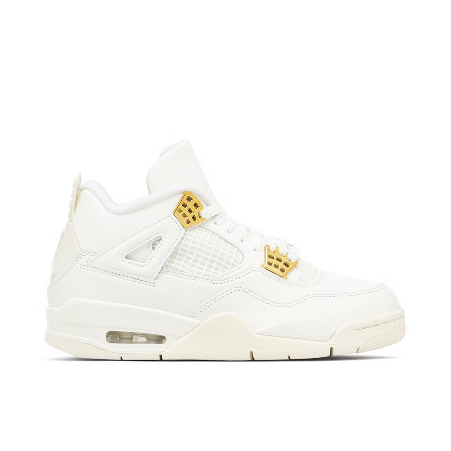 AIR JORDAN 4 RETRO - SAIL METALLIC GOLD