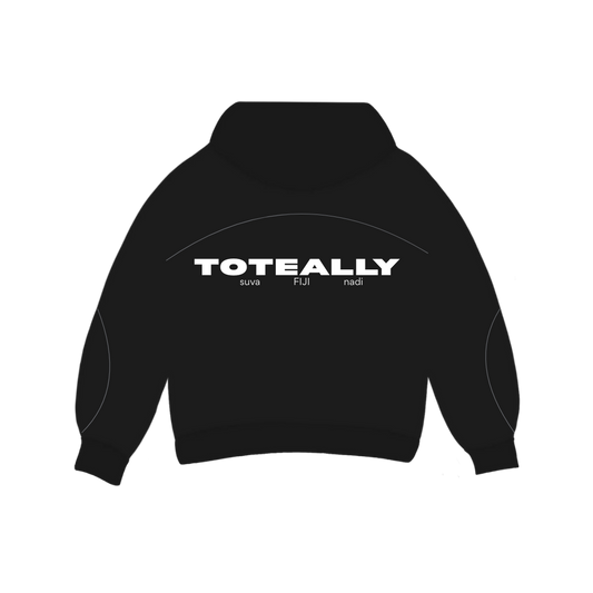Black Toteally Store Hoodie | Streetwear Fashion Fiji