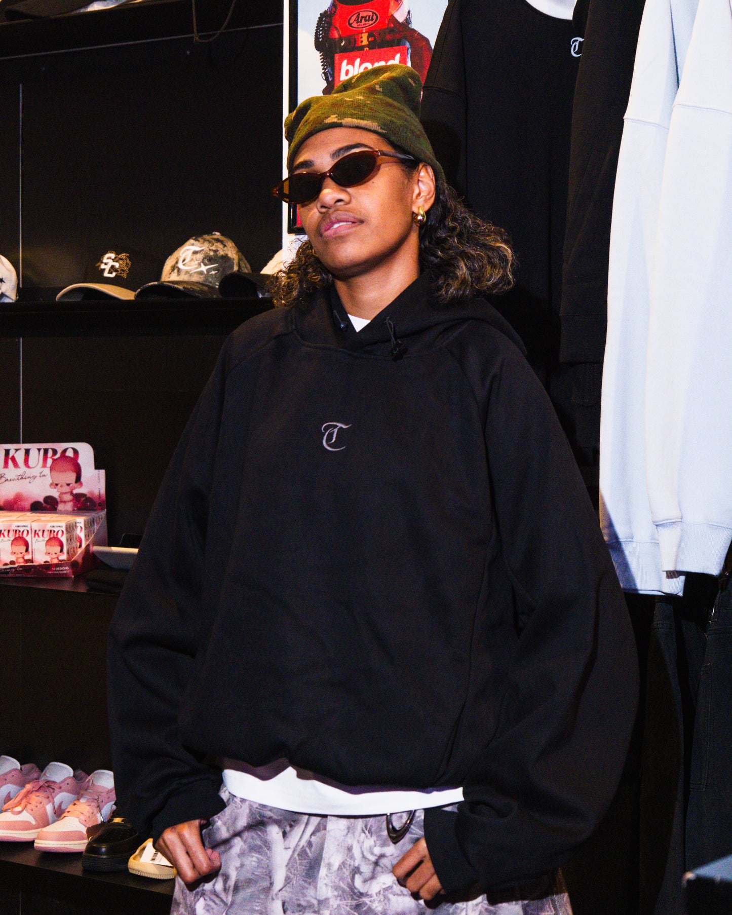 Toteally Improved Black Hoodie