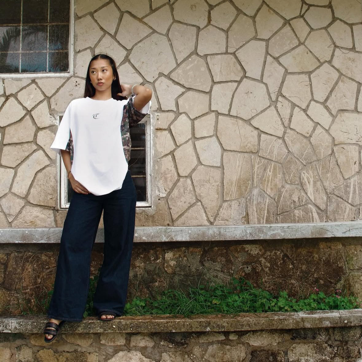 Camo Detail T-Shirt | Buy Streetwear Fashion Fiji Online