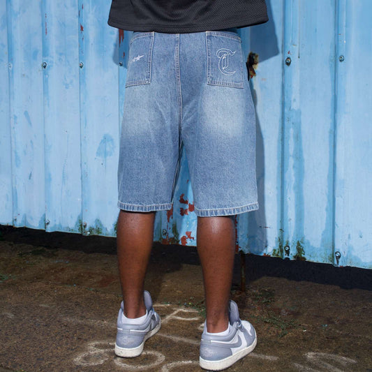 TOTEALLY LIGHT WASH JORTS