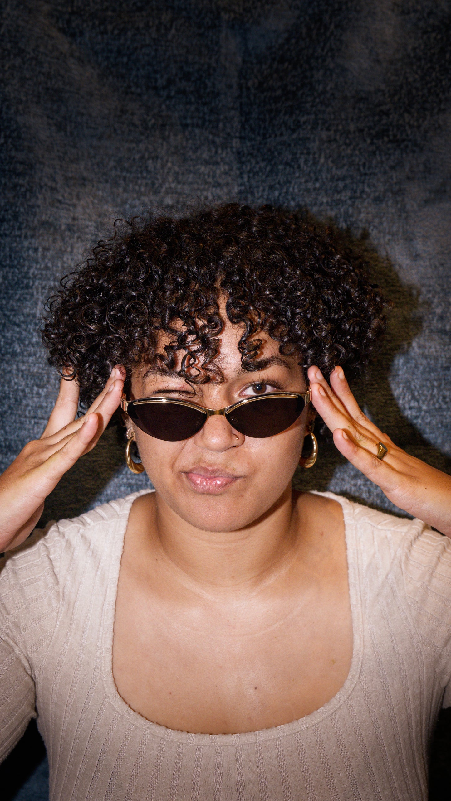 Cateye Frames with Golden Detail